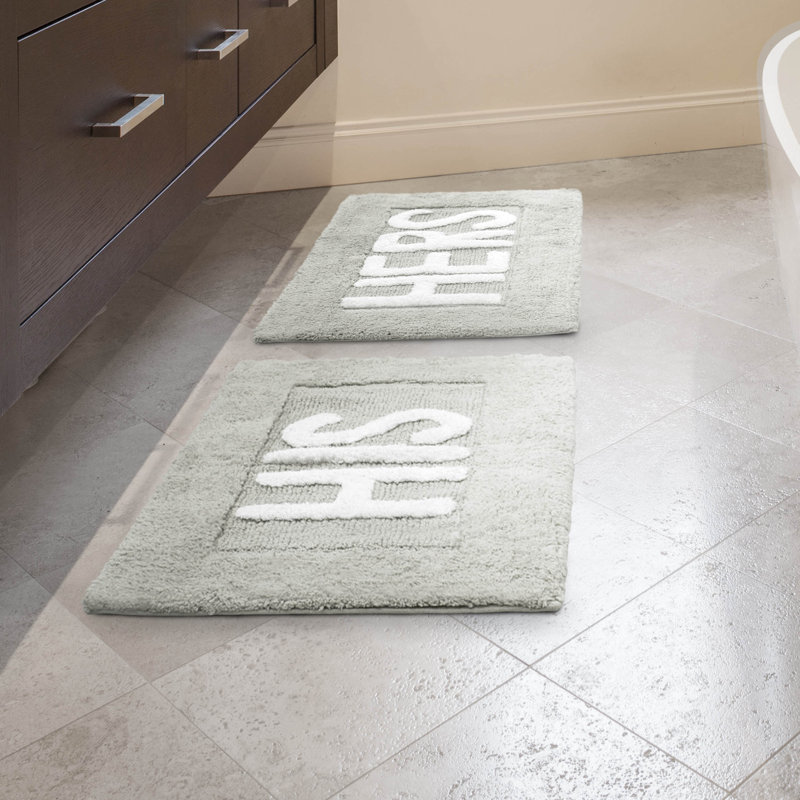Jean Pierre His and Hers Cotton 2 Piece Bath Rug Set & Reviews Wayfair